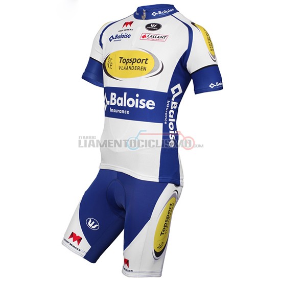 Abbigliamento Sport Vlaanderen Baloise 2017 Manica Corta E Pantaloncino Con Bretelle bianco e giallo - Clicca l'immagine per chiudere